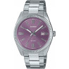 Reloj Casio Collection Acero Color Lila Mtp-1302pd-6avef, 44,2 mm