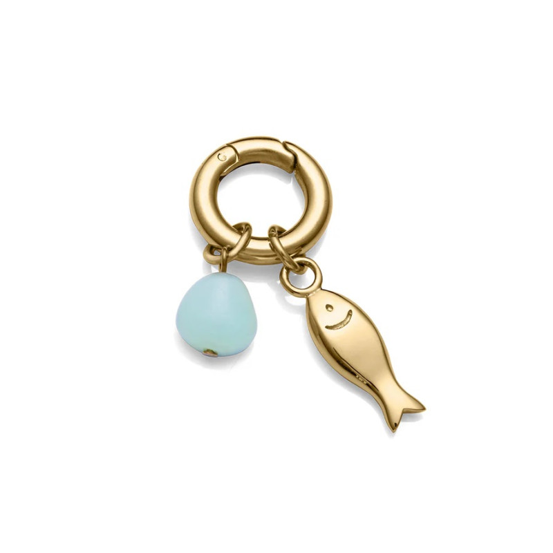 Charm Viceroy Acero Dorado y Piedras Natural Colección Laura Escanes 14179m01012