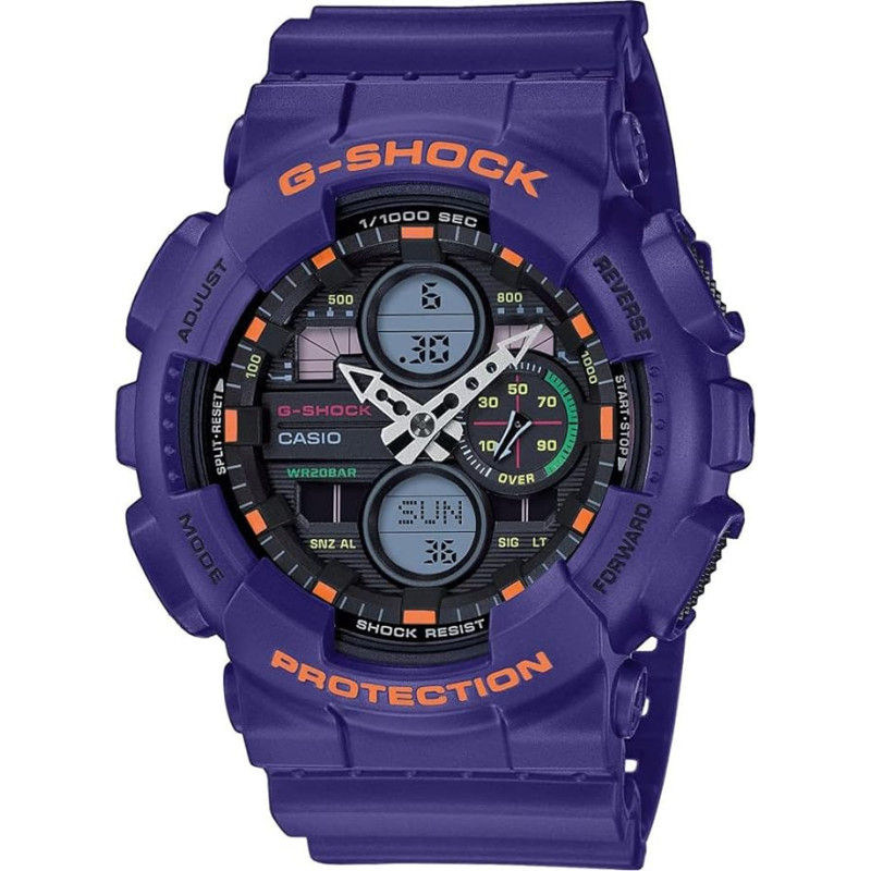 Reloj G-shock Hombre Resistente a los Golpes, Sumergible Ga-140-6aer