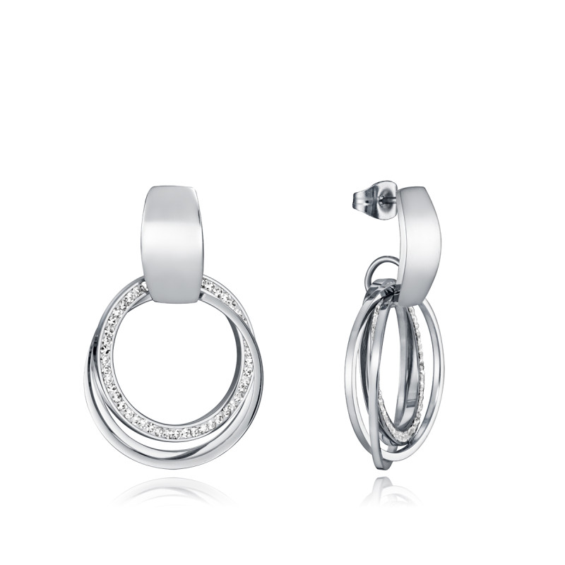 Pendientes Mujer Viceroy Chic Tres Anillas, CirconitasAcero 75279e01000