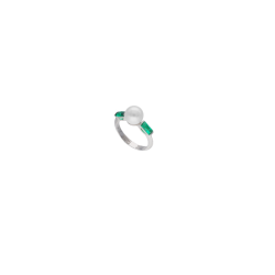 Anillo Mujer Plata Perla...
