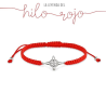 Pulsera Hilo Rojo Nudo De Brujas Plata Amuleto Proteccion