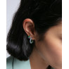 Pendientes Viceroy Aro Abierto Circonitas Azul y Verde Plata 9127e000-39