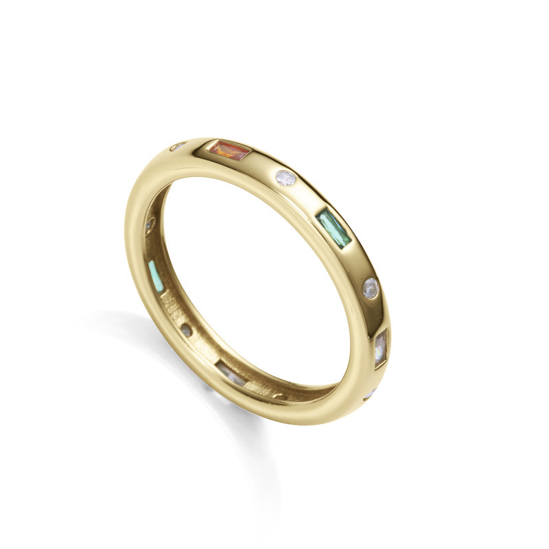 Anillo Viceroy Plata Mujer Circonitas Colores y Blancas Talla 16 13208a016-39