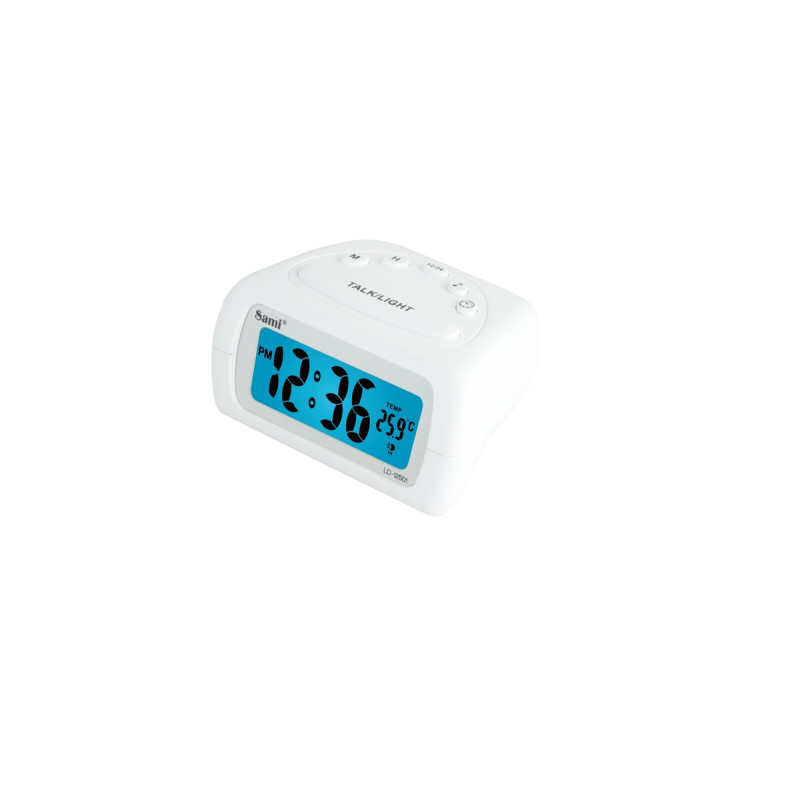 Despertador Parlante Color Blanco Ld-12501-2