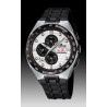 Correa Caucho Reloj Lotus 18235,18236, 18238 negra hebilla acero