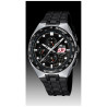 Correa Caucho Reloj Lotus 18235,18236, 18238 negra hebilla acero