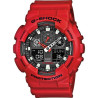 Reloj G-schock Rojo Resistencia Resina Ga-100b-4aer