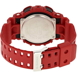 Reloj G-schock Rojo Resistencia Resina Ga-100b-4aer