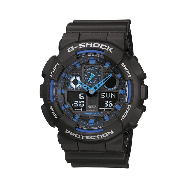 Reloj G-schock Resistencia Resina Negra Ga-100-1a2er