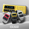 Reloj Casio Digital Plata Negro Rojo Calculadora Ca-500we-4bef