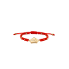 Pulsera Graduacion Hilo Rojo Plata Dorada Personalizable
