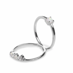 Par Anillos Finos Plata...