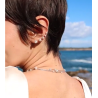Pendiente Trepador Majorica Plata Perlas Oreja Izquierda Earcuff Novia