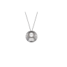Collar Acero Mujer Perla Majorica Blanca 9mm