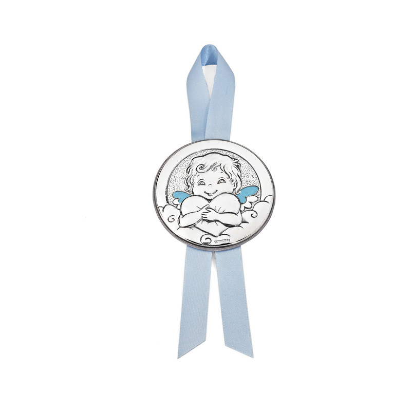 Medalla De Cuna Ángel Con Corazón De Pedro Durán