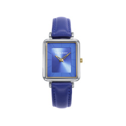 Reloj Viceroy Mujer 401238-37 Acero IP Dorado Correa Piel Azul Esfera Azul 38x26 mm