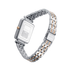Reloj Viceroy Mujer Acero IP Rosa Bicolor Esfera Negra 38x26 mm 2 Agujas