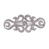 Broche Mantilla Goldie 2535 Plateado con Cristal 7 x 3,2 cm