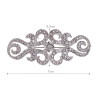 Broche Mantilla Goldie 2535 Plateado con Cristal 7 x 3,2 cm