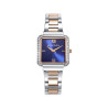 Reloj Viceroy Mujer 401244-33 Acero Bicolor IP Rosa Esfera Azul con Circonitas 26x32,5 mm