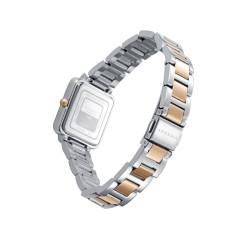 Reloj Viceroy Mujer 401244-33 Acero Bicolor IP Rosa Esfera Azul con Circonitas 26x32,5 mm