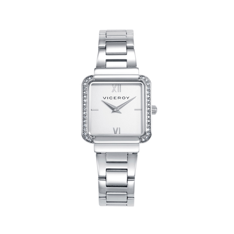 Reloj Viceroy Mujer 401244-03 Acero con Circonitas Esfera Blanca/Plata 26x32,5 mm
