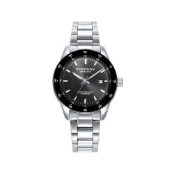 Reloj Viceroy Mujer 401246-57 Acero con Bisel Cerámico Negro Esfera Negra 34 mm 50 m