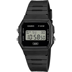 Reloj Casio Hombre Digital Negro F-91WB-1AEF