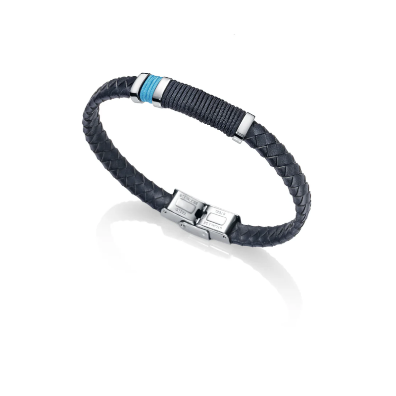 Pulsera Viceroy Acero Y Piel Hombre 6453p01013