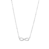 Collar Plata Mujer Infinito Circonitas Blancas Brillo 14102-W-P
