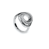 Sortija Plata Mujer Caracol Circonitas Talla Grande 8