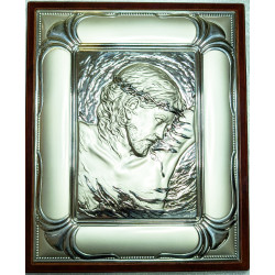 Icono Cristo Laminado Plata...