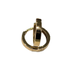 Aros Oro 18k Cierre Fácil Click 13mm x 2.5mm Dorado Tubo Cuadrado
