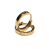 Aros Oro 18k Cierre Fácil Click 17mm x 2.5mm Dorado Tubo Cuadrado