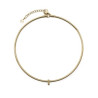 Collar de acero con acabado IP dorado de la colección Laura Escanes 14230c01012