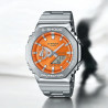 Reloj G-shock Gm-2110d-4aer Hombre Naranja - Con bisel Metálico