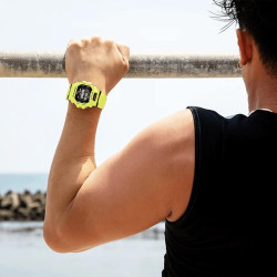 Reloj G-shock Hombre Bluetooth SMART FUNCIÓN MOBILE LINK Gbd-200-9er Verde-Amarillo Fluor