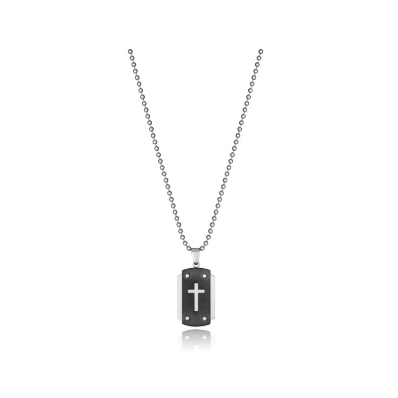 Colgante Viceroy Acero Placa Cruz 14217c01000