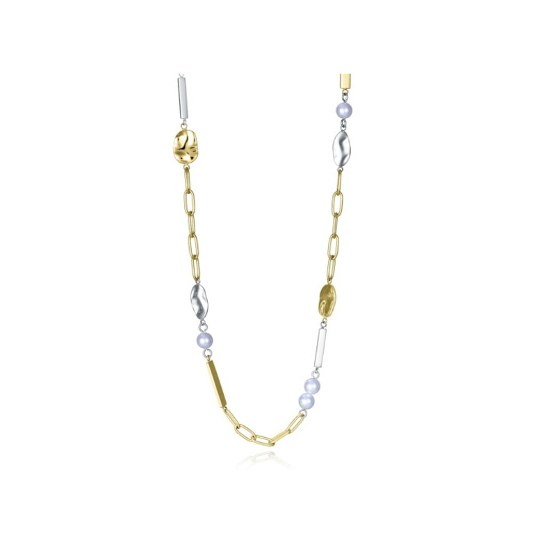 Collar Viceroy Acero Y Perla Mujer 75372c01019