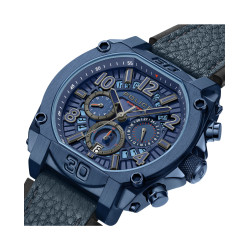 Reloj Police Hombre Norwood Azul Piel Azul Pewjf0021904
