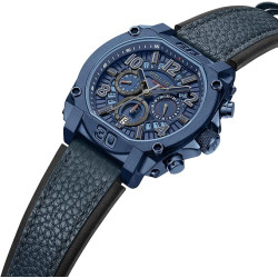 Reloj Police Hombre Norwood Azul Piel Azul Pewjf0021904