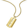 Colllar Police Hombre Cuchilla Dorada Razorblade Peagn0005503