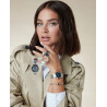 Reloj Viceroy Mujer colección Laura Escanes caja de acero con doble bisel en Ip gris y rosa45000-13