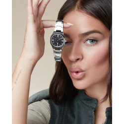 Reloj Viceroy Mujer colección Laura Escanes caja de acero con doble bisel en acero e Ip negro 45000-53