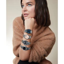 Reloj Viceroy Mujer colección Laura Escanes caja de acero con doble bisel en acero e Ip negro 45000-53