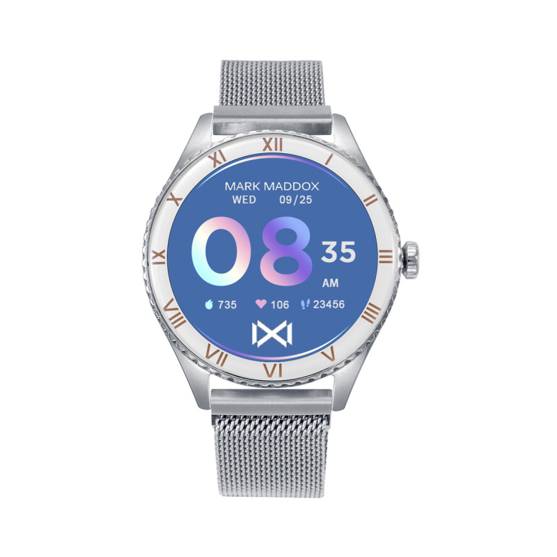 Reloj Mark Maddox Smart Now Metal Plateado 39.8 MM Ms2001-10