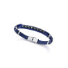 Pulsera Viceroy Acero Y Piel Azul 15169p01013