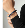 Pulsera Viceroy Acero Y Piel Azul 15169p01013