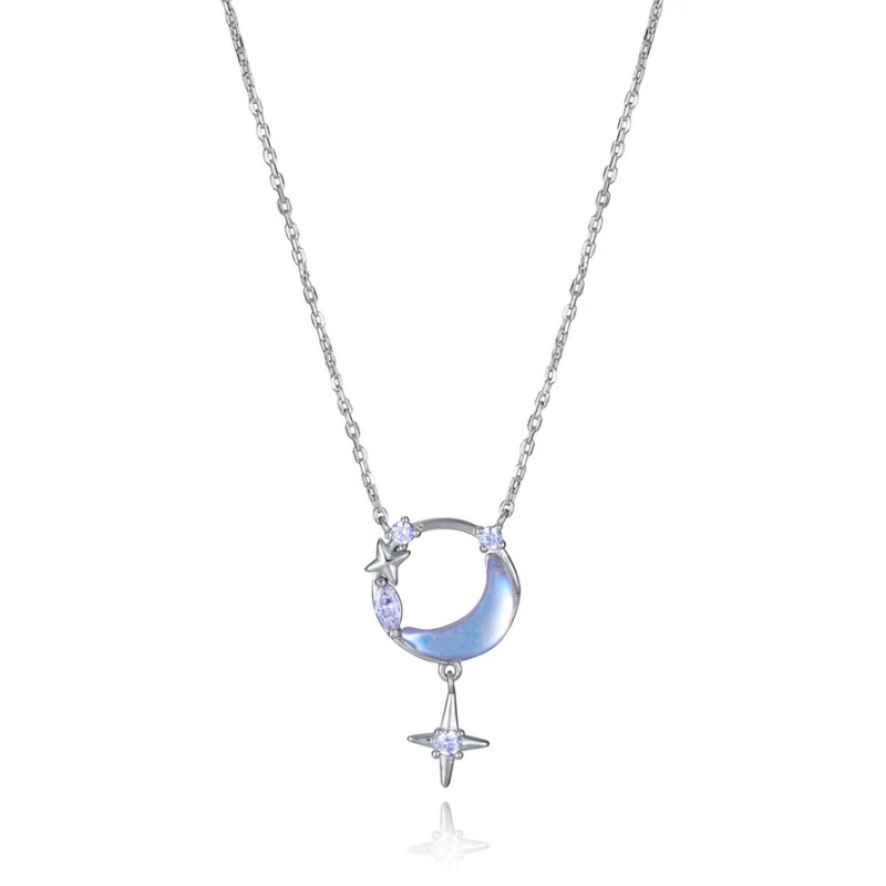 Collar Viceroy Mujer Plata 13225c000-30 Luna Estrella